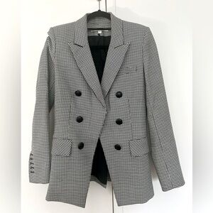 Veronica Beard Black and White Houndstooth Blazer